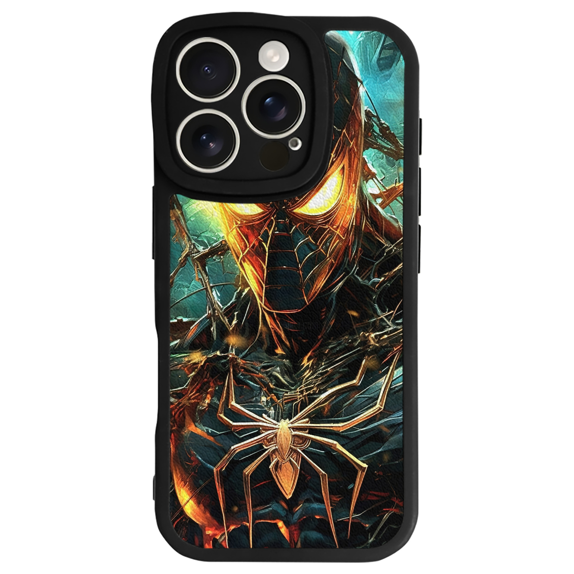 Spider Man スパイダーマン 【iPhone 16シリーズ対応】シリコンスマホケース（レザー調） 材質：シリコン